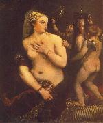 TIZIANO Vecellio Venus at her Toilet Sweden oil painting reproduction